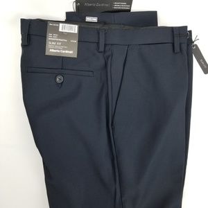 Alberto Cardinali Slim Dress Pants Navy Size 30/30